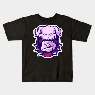 Angry Bulldog Face Gift Beware for the Bulldog Kids T-Shirt